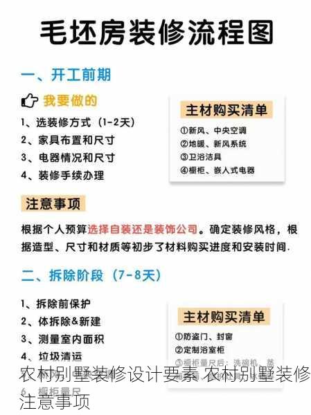 农村别墅装修设计要素 农村别墅装修注意事项