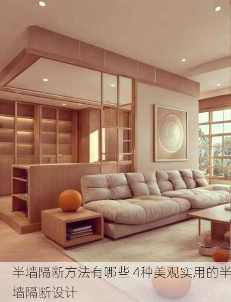半墙隔断方法有哪些 4种美观实用的半墙隔断设计