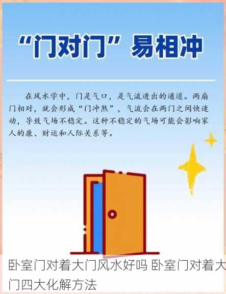 卧室门对着大门风水好吗 卧室门对着大门四大化解方法