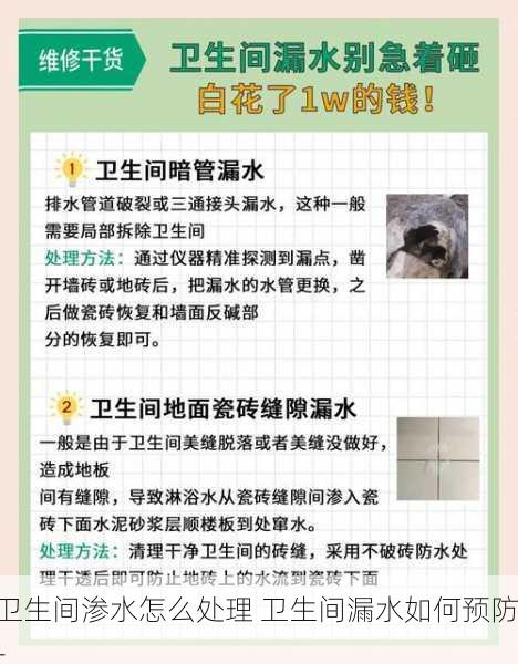 卫生间渗水怎么处理 卫生间漏水如何预防-