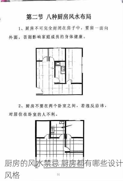 厨房的风水禁忌 厨房都有哪些设计风格