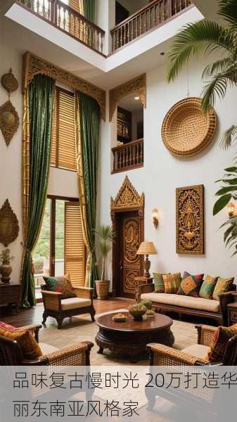 品味复古慢时光 20万打造华丽东南亚风格家