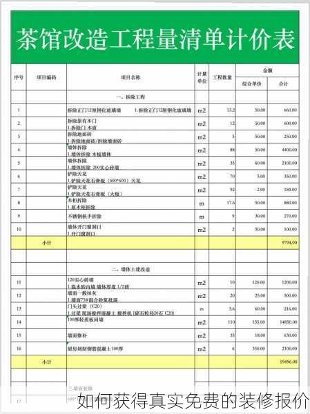 如何获得真实免费的装修报价