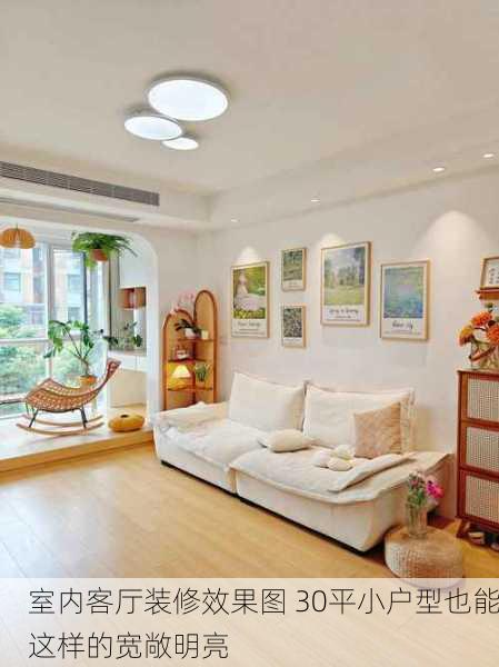 室内客厅装修效果图 30平小户型也能这样的宽敞明亮