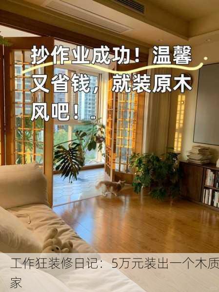 工作狂装修日记：5万元装出一个木质家