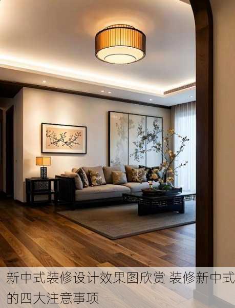 新中式装修设计效果图欣赏 装修新中式的四大注意事项