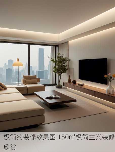 极简约装修效果图 150㎡极简主义装修欣赏
