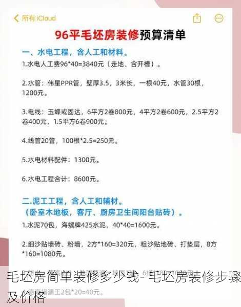 毛坯房简单装修多少钱- 毛坯房装修步骤及价格