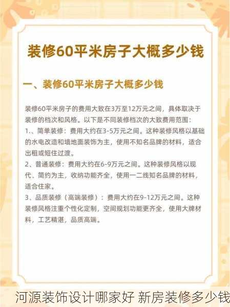 河源装饰设计哪家好 新房装修多少钱