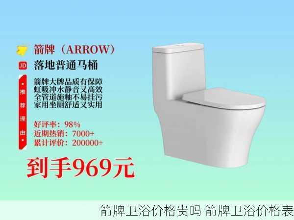 箭牌卫浴价格贵吗 箭牌卫浴价格表