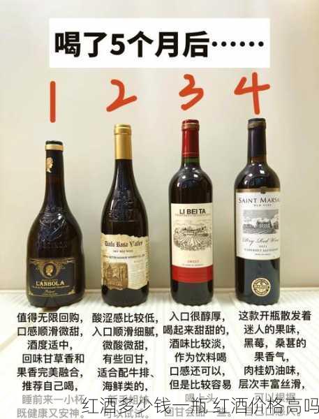 红酒多少钱一瓶 红酒价格高吗