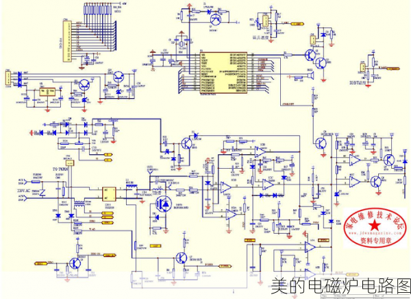美的电磁炉电路图