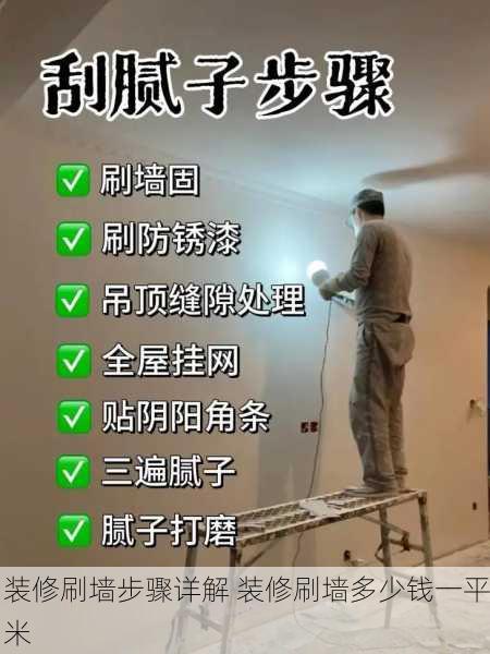 装修刷墙步骤详解 装修刷墙多少钱一平米