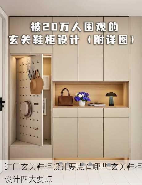 进门玄关鞋柜设计要点有哪些 玄关鞋柜设计四大要点