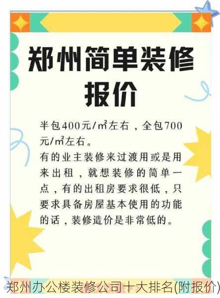 郑州办公楼装修公司十大排名(附报价)