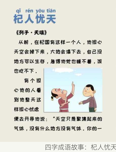 四字成语故事：杞人忧天