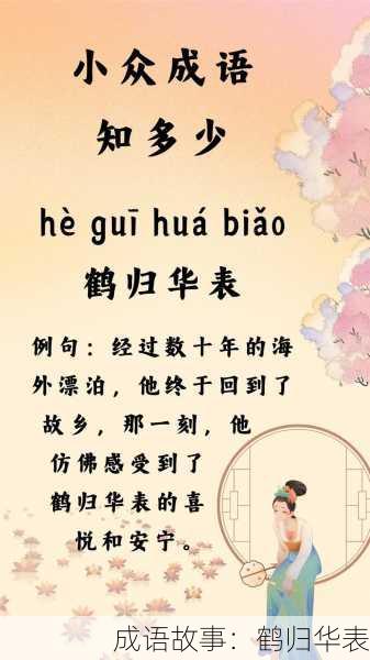 成语故事：鹤归华表